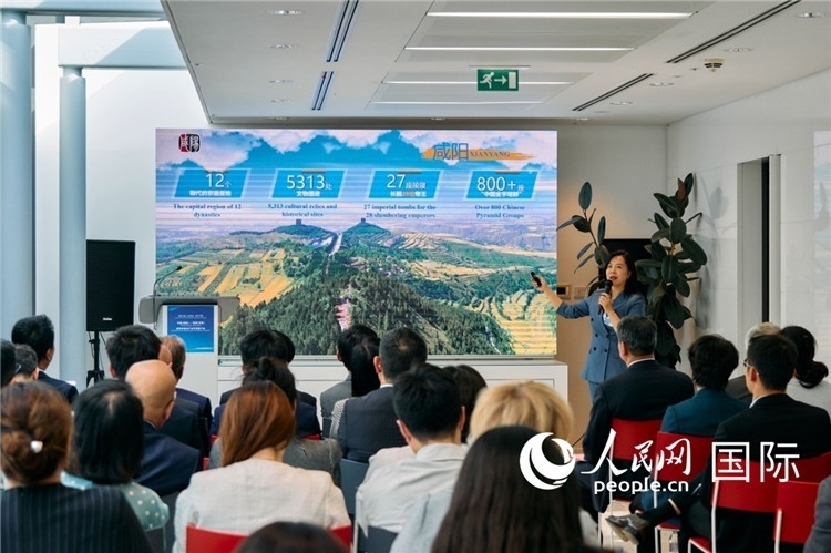 咸陽市招商局局長王苗致辭。