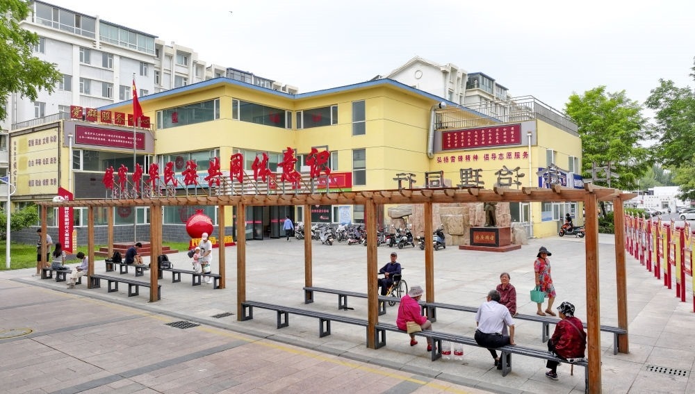 6月20日拍攝的長城花園社區(qū)一角（無人機照片）。