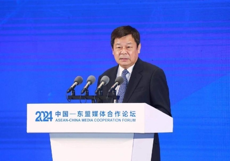 杜占元致辭。中國外文局供圖