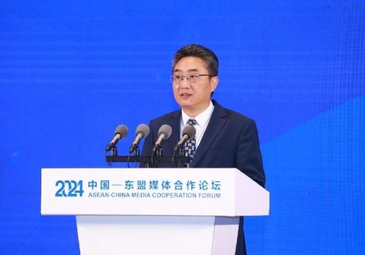 史忠俊致辭。中國外文局供圖