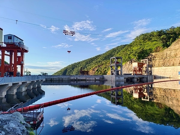 剛果（金）布桑加水電站水庫。中鐵資源集團(tuán)供圖