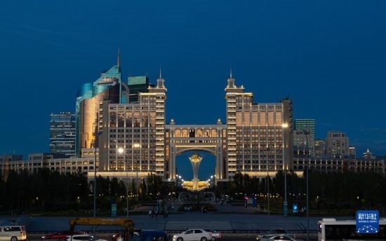 這是7月1日拍攝的哈薩克斯坦首都阿斯塔納街景。新華社記者 白雪騏 攝