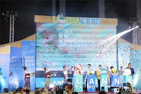 7月9日，2024年蘭納博覽會開幕式在清邁國際會展中心舉行。人民網(wǎng)記者楊一攝
