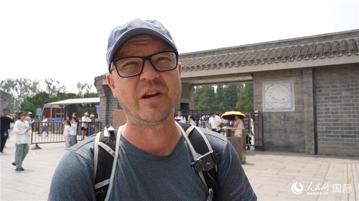 圖為德國籍游客安德烈亞斯·西伯特。人民網(wǎng)記者 吳超嵐攝