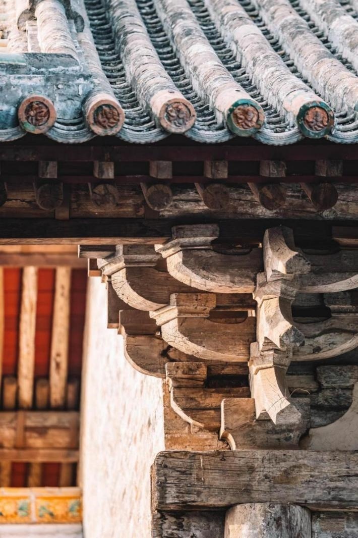 高平市古建資圣寺斗拱結(jié)構(gòu)。王劍攝