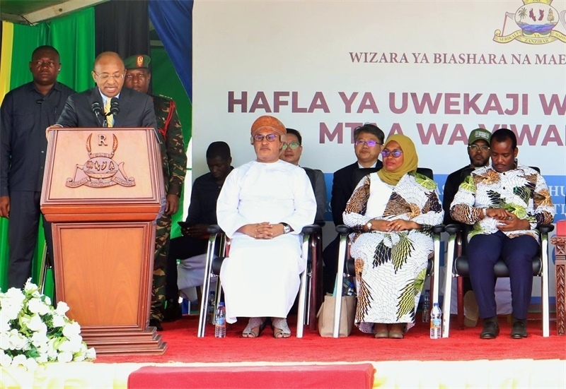 坦桑尼亞桑給巴爾總統(tǒng)侯賽因·阿里·姆維尼致辭。主辦方供圖