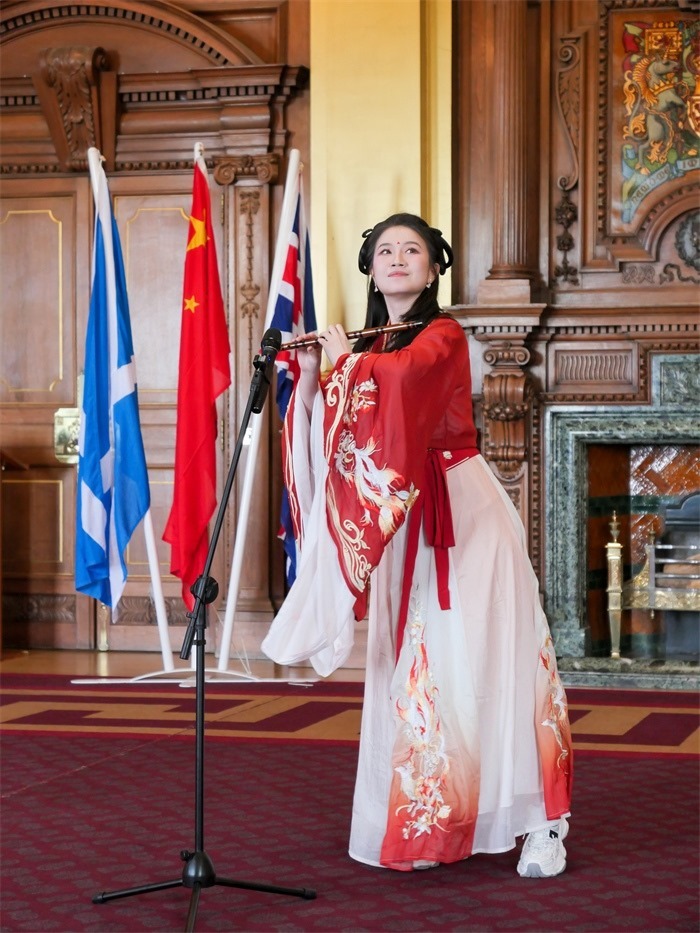 《長城魂》在愛丁堡市政廳演出。主辦方供圖