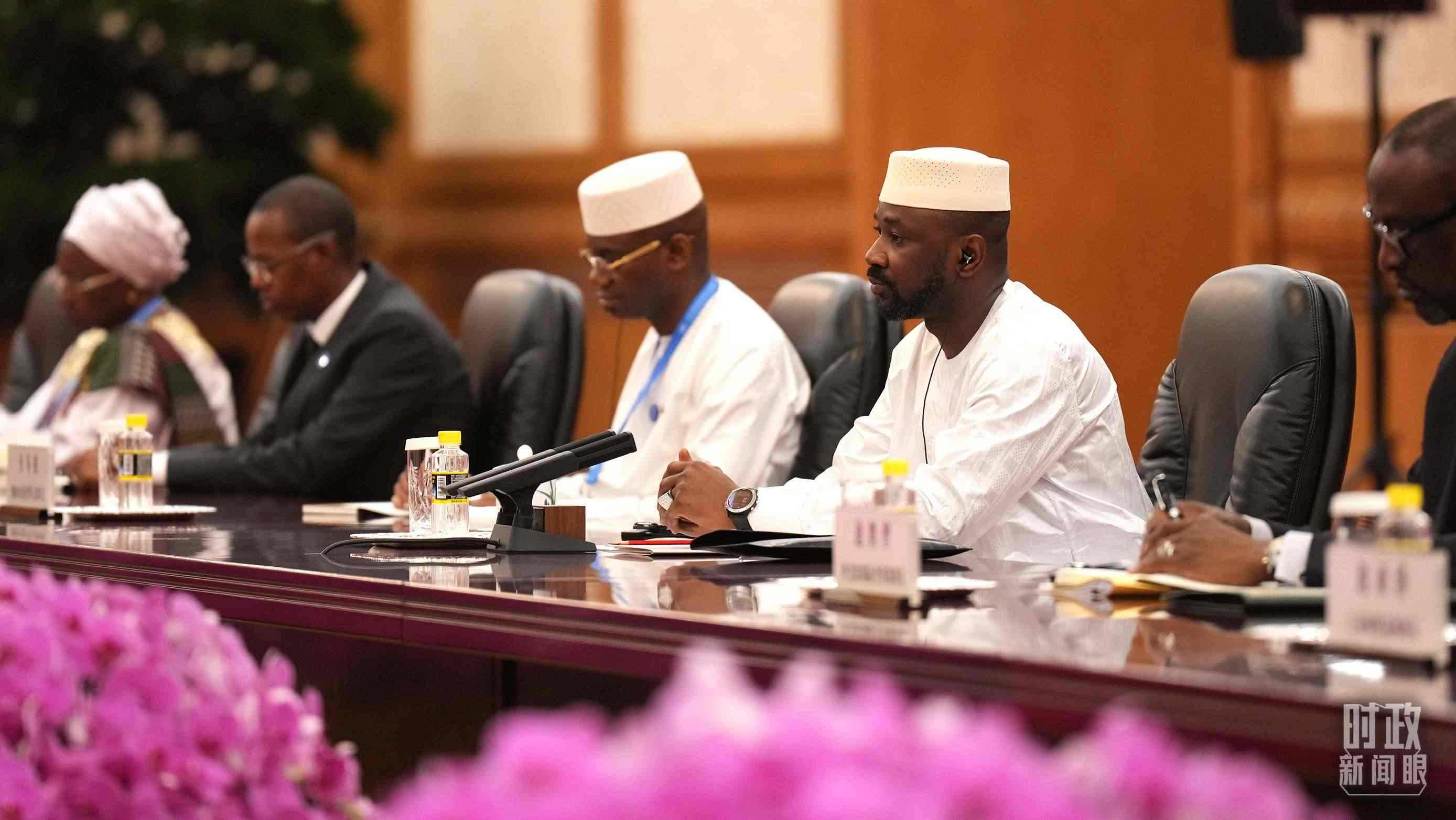 △馬里總統(tǒng)戈伊塔。（總臺(tái)記者李晉拍攝）