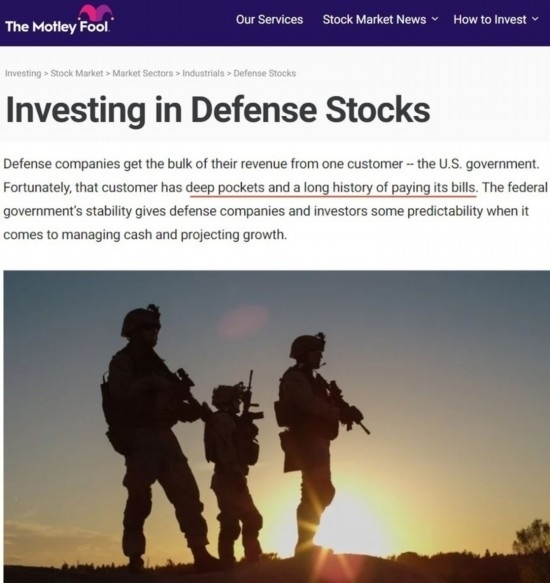 美國“傻瓜投資指南”公司網站文章截圖