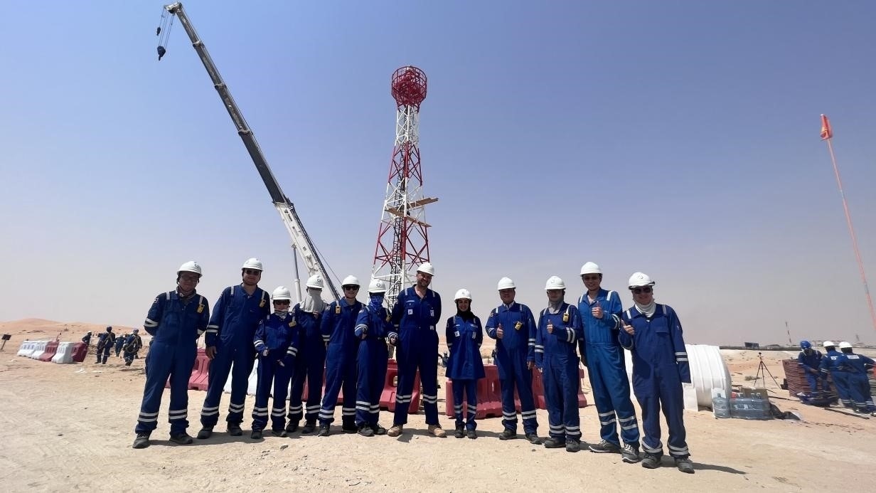 紅外線氣體監(jiān)測及智能預警系統(tǒng)安裝現(xiàn)場，振華石油供圖