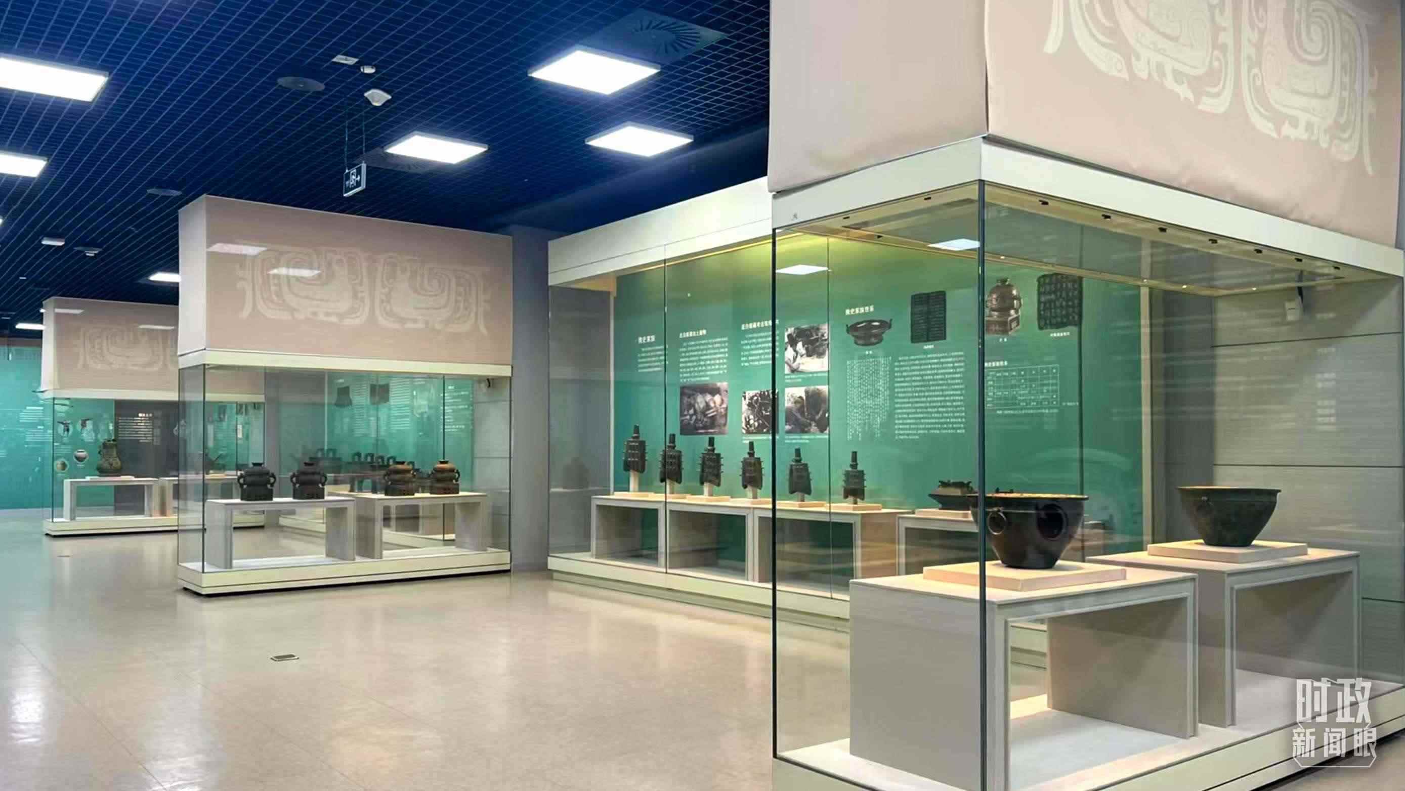 △ 寶雞青銅器博物院內(nèi)展陳。（總臺(tái)記者崔剛拍攝）