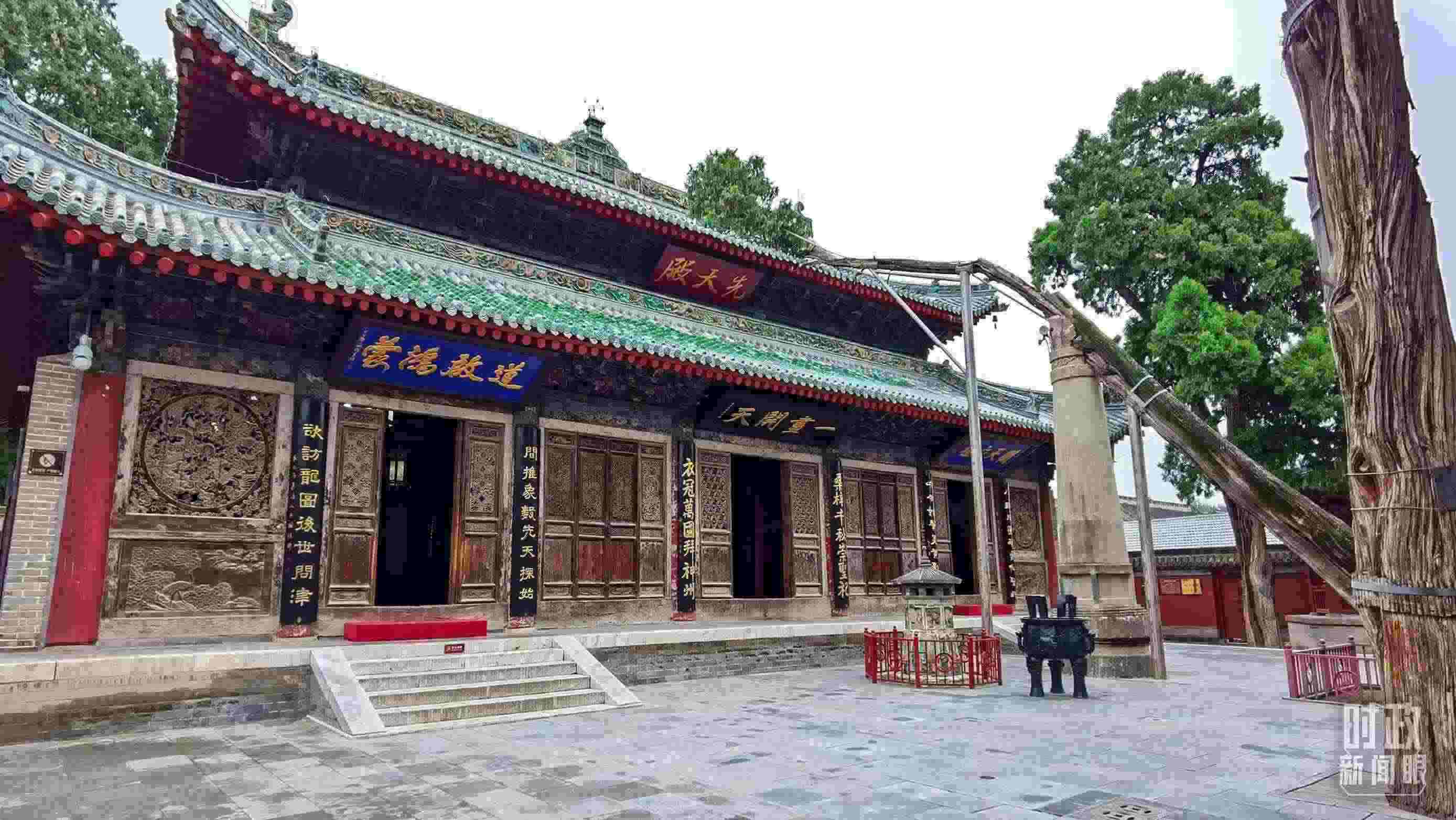 △ 伏羲廟。（總臺(tái)央視記者郭鴻拍攝）