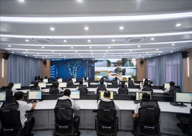 位山灌區(qū)智慧調(diào)度中心 。受訪者供圖