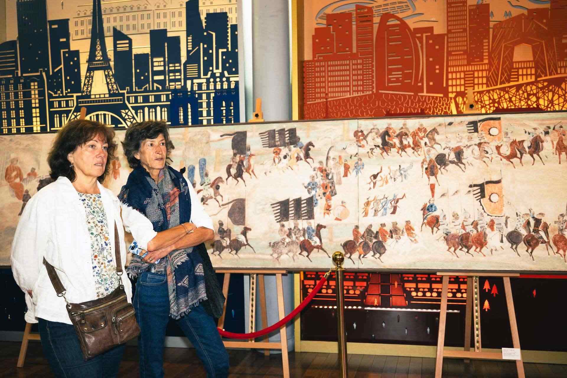 “絲路丹青——絲綢之路沿線壁畫傳摹展”在巴黎中國文化中心隆重開幕。中國藝術(shù)研究院供圖