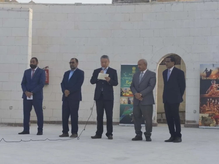 開羅中國文化中心副主任邵彬致辭。開羅中國文化中心供圖