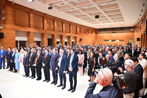 招待會現(xiàn)場。孫瑋 攝