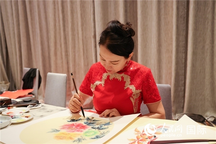 中國(guó)傳統(tǒng)文化展示。人民網(wǎng)記者任皓宇攝