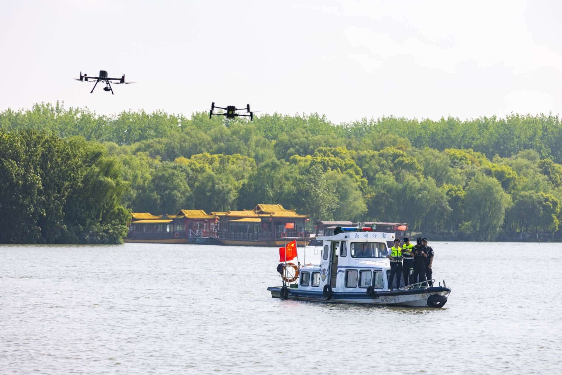 無(wú)人機(jī)義警隊(duì)。公安部供圖