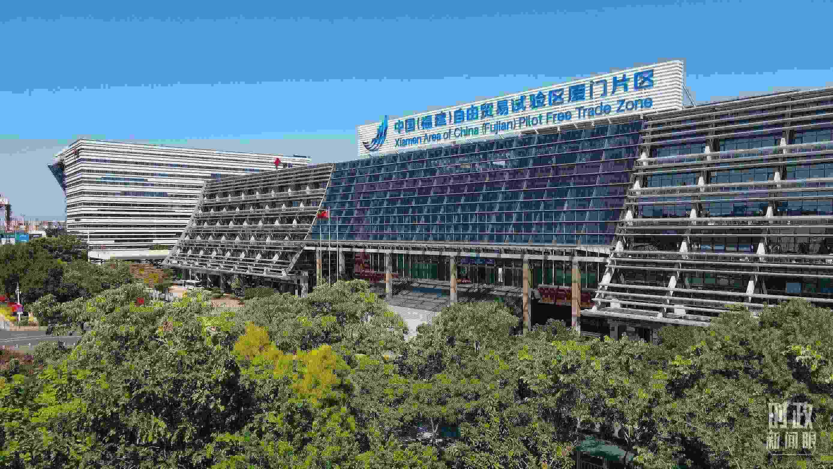 △中國(guó)（福建）自由貿(mào)易試驗(yàn)區(qū)廈門(mén)片區(qū)。（總臺(tái)記者鄭皓拍攝）