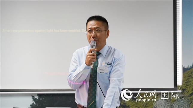 碩豐集團董事長孫曉棟發(fā)言。 人民網(wǎng) 張茜攝