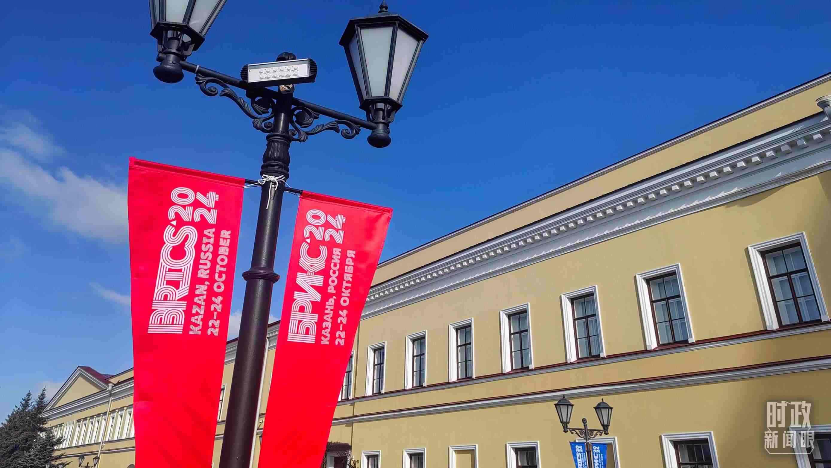 △ 喀山街頭。（總臺(tái)央視記者王萌萌拍攝）