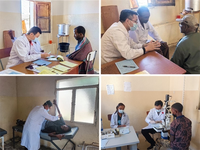 中國(guó)第17批援厄立特里亞醫(yī)療隊(duì)在科倫醫(yī)院開展巡診活動(dòng)。中國(guó)第17批援厄立特里亞醫(yī)療隊(duì)供圖