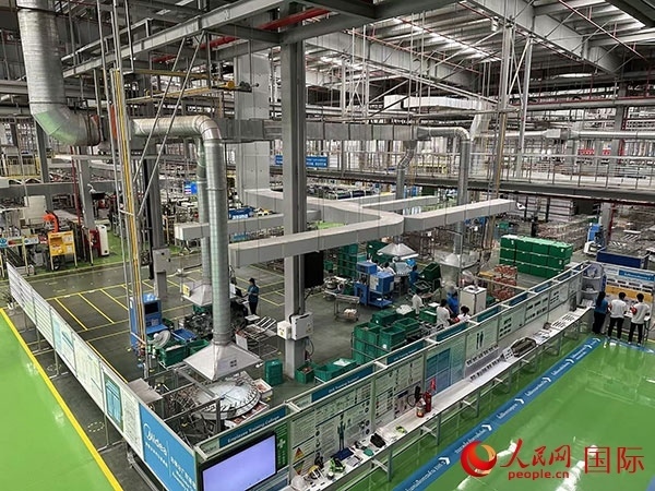 中企美的泰國工廠。人民網(wǎng)記者 簡承淵攝