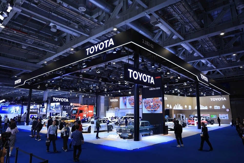 第七屆進(jìn)博會豐田展臺。人民網(wǎng)記者 車柯蒙攝