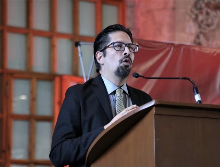 何塞·雷伊瓦作主旨發(fā)言。主辦方供圖