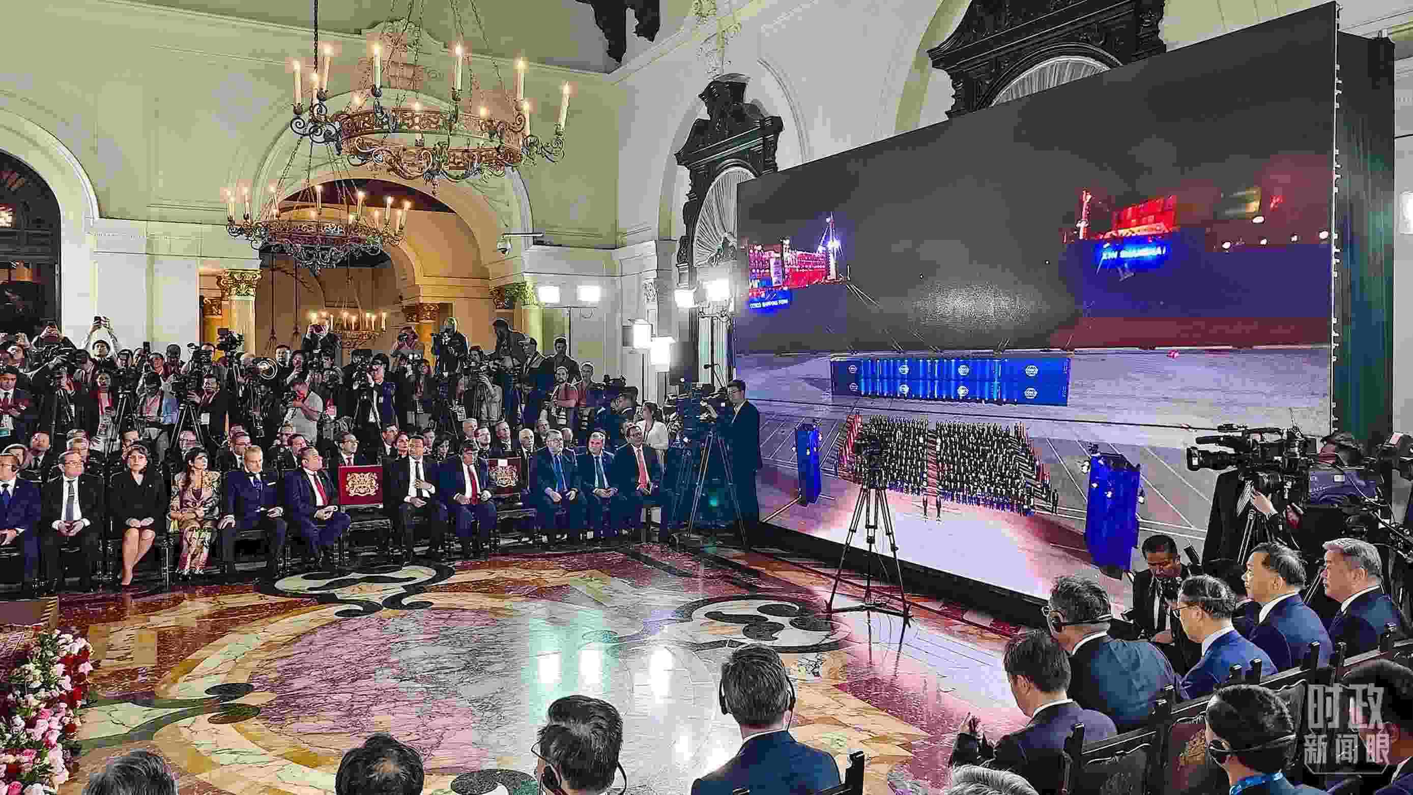 錢凱港開港儀式現(xiàn)場(chǎng)。（總臺(tái)央視記者韓銳拍攝）