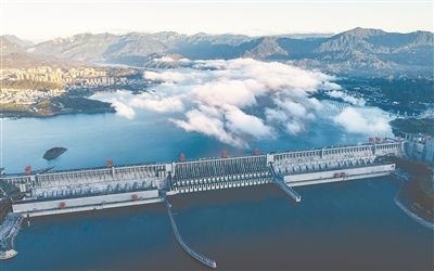 圖為三峽大壩。 新華社發(fā)（鄭家裕攝）