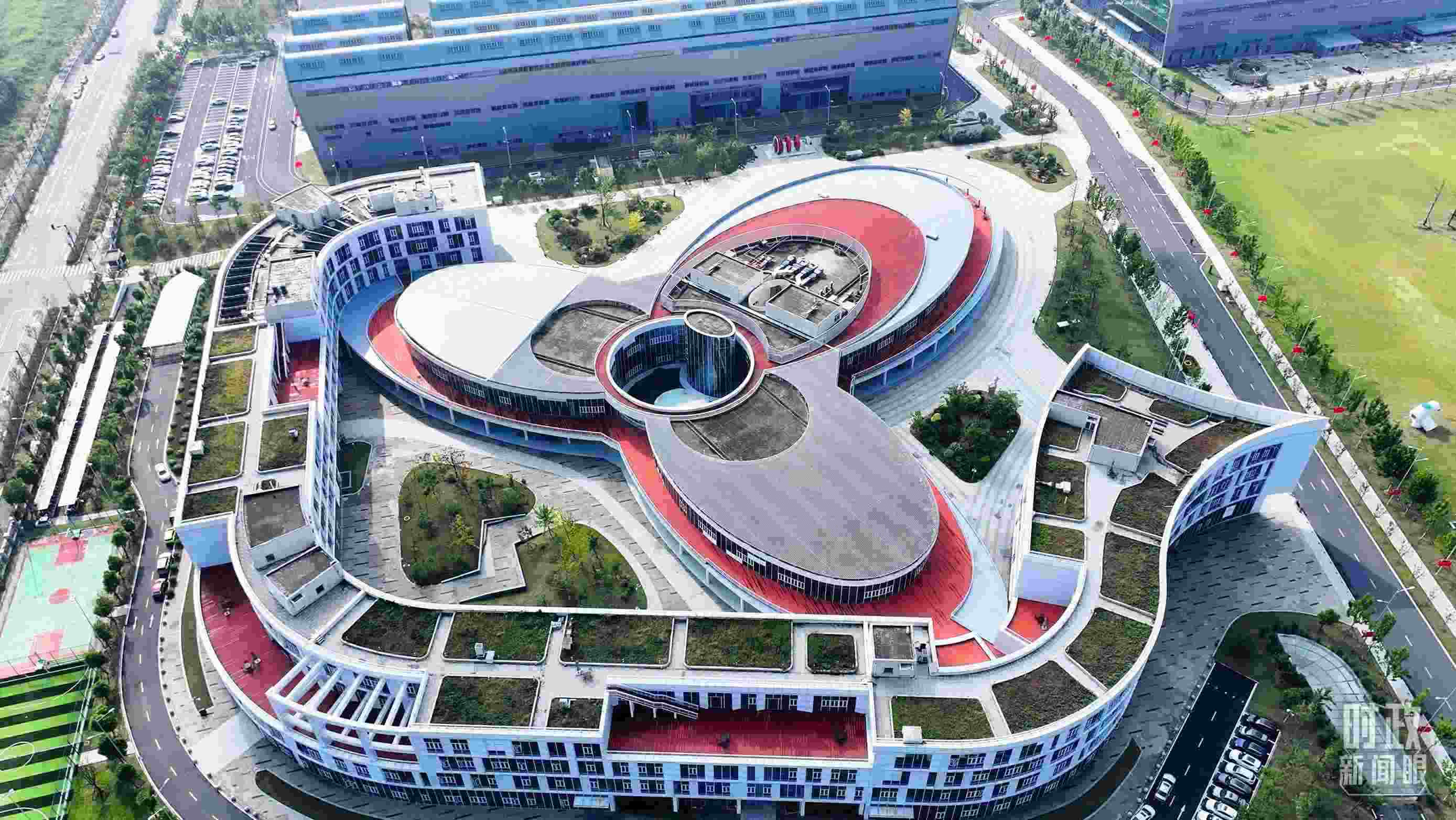 △位于合肥未來大科學(xué)城的聚變堆主機(jī)關(guān)鍵系統(tǒng)綜合研究設(shè)施園區(qū)。（總臺記者陳志猛拍攝）