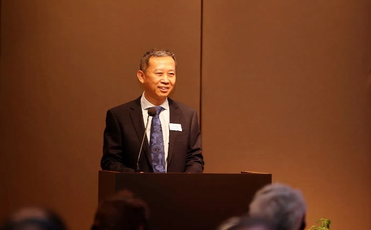 中國駐瑞典大使崔愛民應(yīng)邀出席論壇并致辭。中國駐瑞典大使館供圖