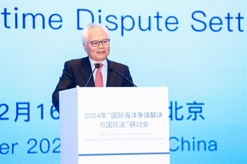 華陽海洋研究中心理事長(zhǎng)、中國(guó)南海研究院學(xué)術(shù)委員會(huì)主席吳士存在開幕式致歡迎辭。華陽海洋研究中心供圖