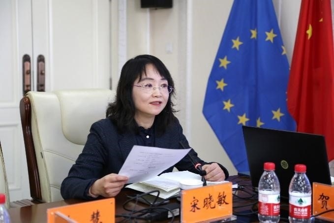 中國社會(huì)科學(xué)院歐洲研究所《歐洲研究》總編輯、中國歐洲學(xué)會(huì)秘書長宋曉敏教授主持研討會(huì)。吳迪攝