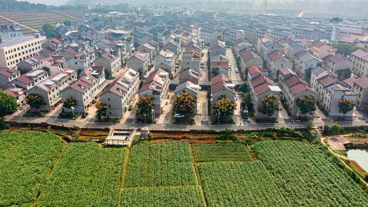 衢州市衢江區(qū)云溪鄉(xiāng)希望新村鳥瞰圖。衢州市衢江區(qū)委宣傳部 供圖