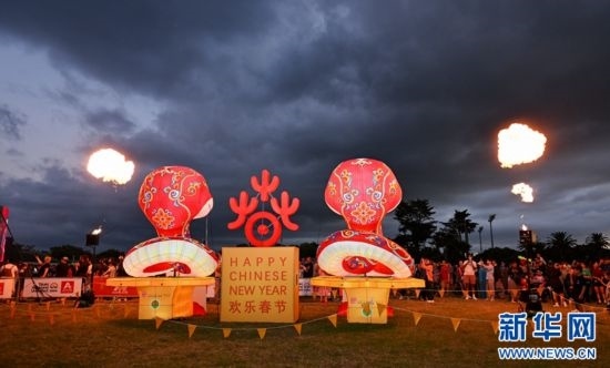 圖為游客在2025年奧克蘭元宵燈節(jié)游覽。（圖片由奧克蘭中國(guó)文化中心提供）