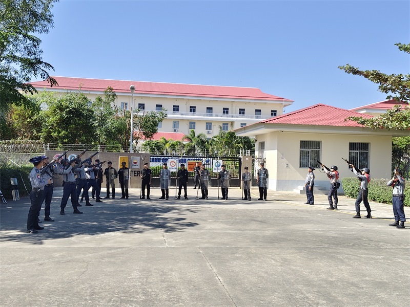 馬德島港港口設施安全聯(lián)合演習現場 -中緬油氣管道公司供圖