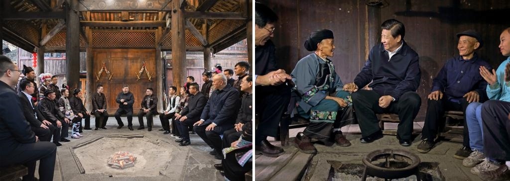 左圖由新華社記者謝環(huán)馳拍攝；右圖由新華社記者蘭紅光拍攝。