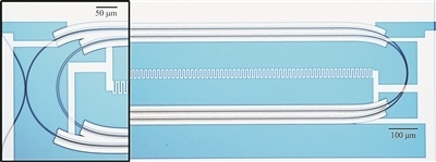 微波光量子傳感器的光學顯微照片。圖片來源：美國哈佛大學