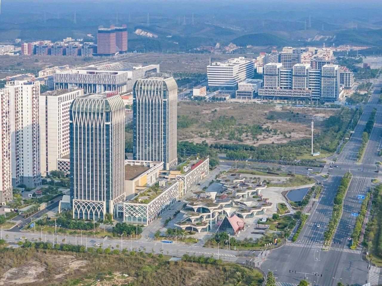 2023年11月，廣西欽州，航拍中國—馬來西亞欽州產(chǎn)業(yè)園區(qū)。