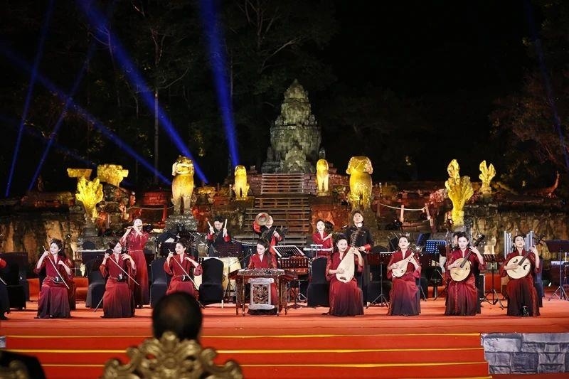 2024年1月13日，在柬埔寨暹粒舉行的“中柬人文交流年”啟動儀式。