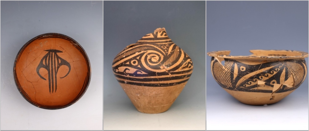 甘肅臨洮寺洼遺址出土的馬家窯類型彩陶。全國十大考古新發(fā)現(xiàn)活動辦公室供圖