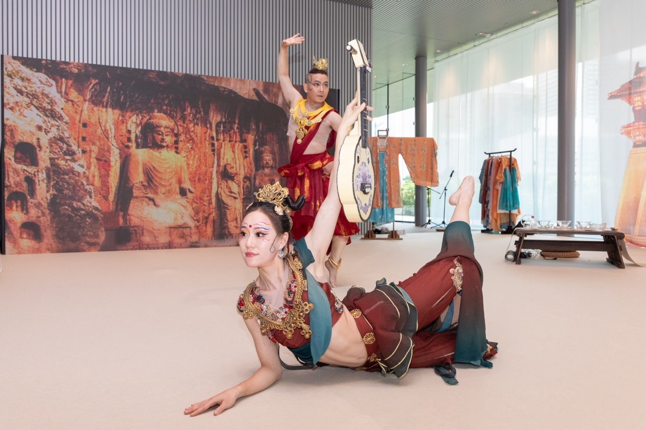 《龍門金剛》舞蹈。中國駐大阪旅游辦事處供圖