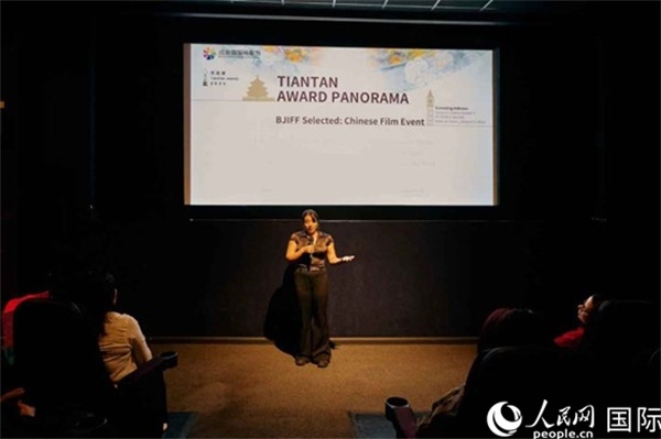 天壇映像全球巡展·倫敦站放映現(xiàn)場。楊浩鵬攝