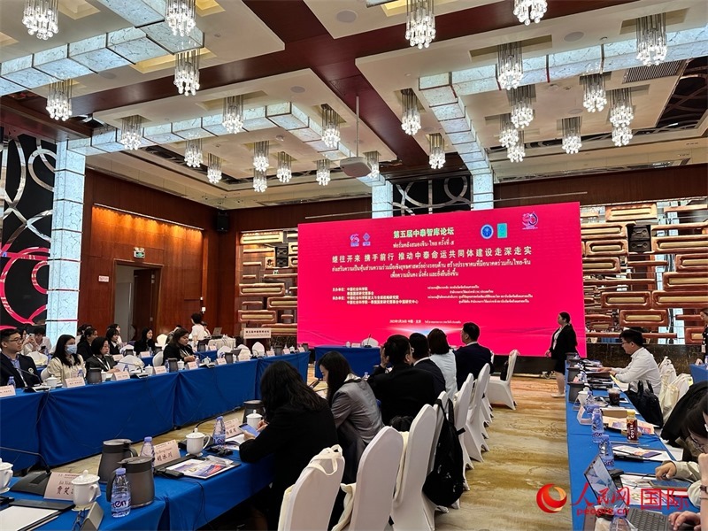 第五屆中泰智庫(kù)論壇現(xiàn)場(chǎng)。人民網(wǎng) 孫書宇攝